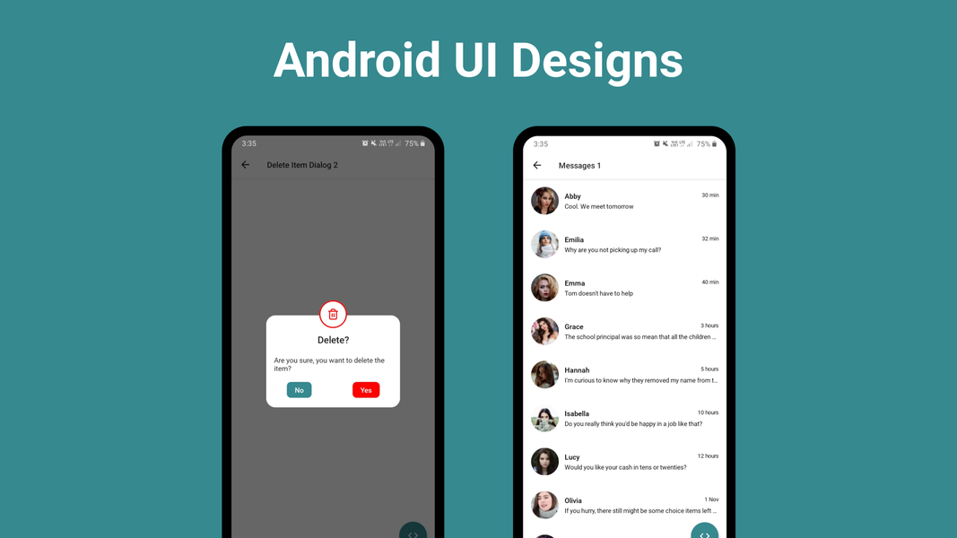 UI Designs with Source Code - عکس برنامه موبایلی اندروید