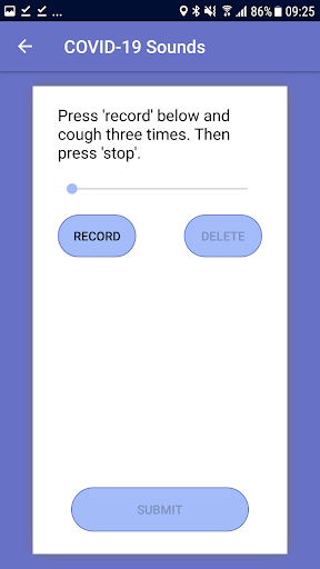 COVID-۱۹ Sounds - تشخیص کرونا از صدا - عکس برنامه موبایلی اندروید
