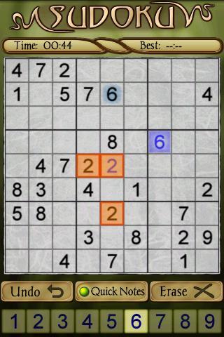 Sudoku - Gameplay image of android game