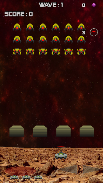 Invaders Mars Defender - عکس بازی موبایلی اندروید