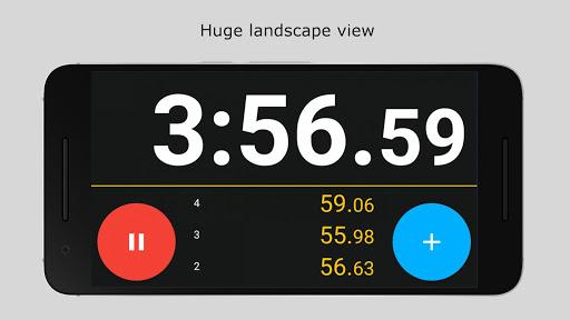 Stopwatch 2 Advanced lap timer - Image screenshot of android app