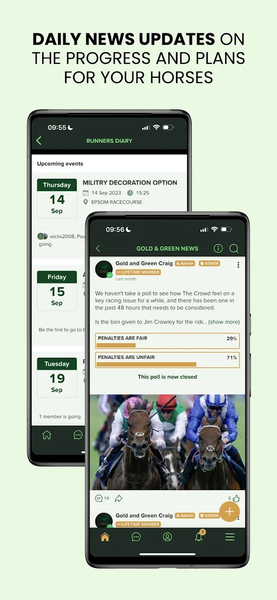 Gold and Green Racing Club - Image screenshot of android app