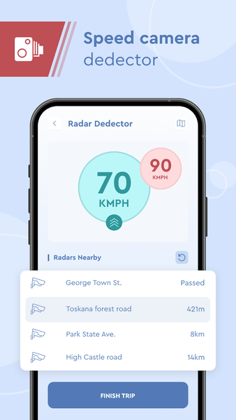 Radar, Speedometer, GPS, HUD - Image screenshot of android app