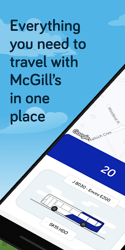 McGill’s Buses - Image screenshot of android app
