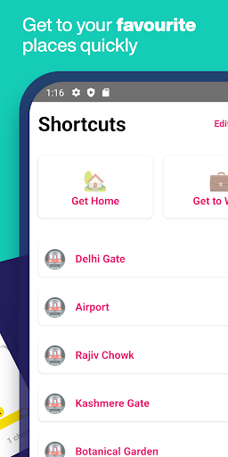 Delhi Subway Map & Routing - عکس برنامه موبایلی اندروید