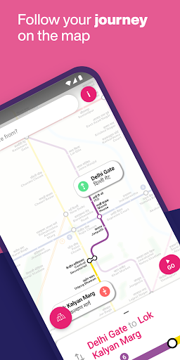 Delhi Subway Map & Routing - عکس برنامه موبایلی اندروید
