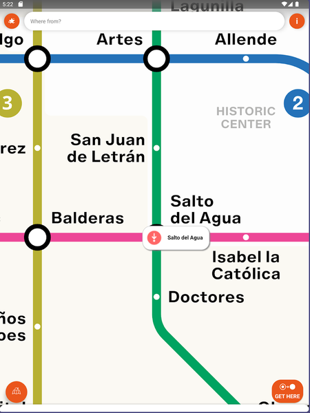 Mexico City Metro Map & Route - عکس برنامه موبایلی اندروید