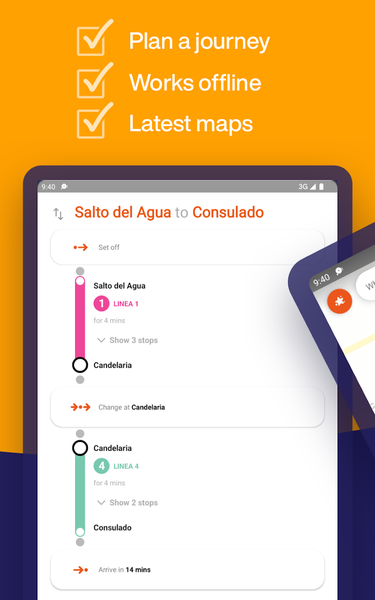 Mexico City Metro Map & Route - عکس برنامه موبایلی اندروید