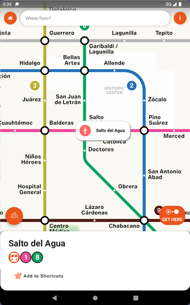 Mexico City Metro Map & Route - عکس برنامه موبایلی اندروید