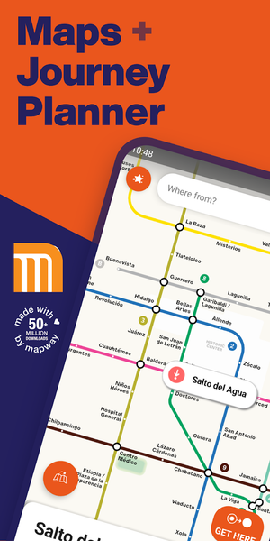 Mexico City Metro Map & Route - عکس برنامه موبایلی اندروید