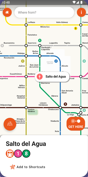 Mexico City Metro Map & Route - عکس برنامه موبایلی اندروید