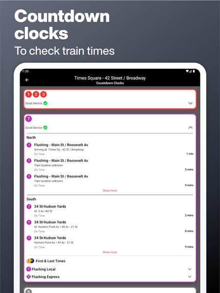 New York Subway MTA Map NYC - Image screenshot of android app