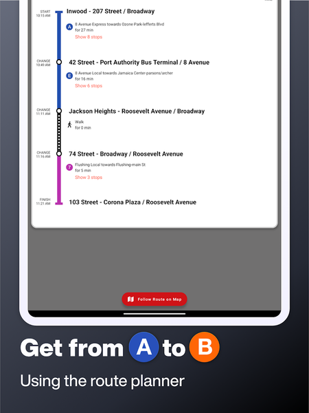 New York Subway MTA Map NYC - Image screenshot of android app