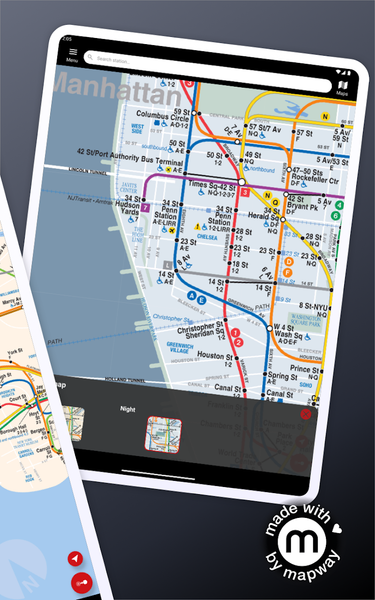 New York Subway MTA Map NYC - Image screenshot of android app