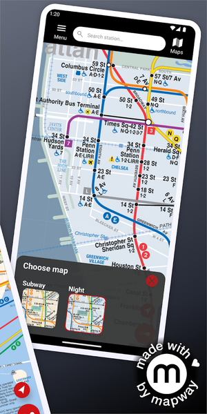 New York Subway MTA Map NYC - عکس برنامه موبایلی اندروید