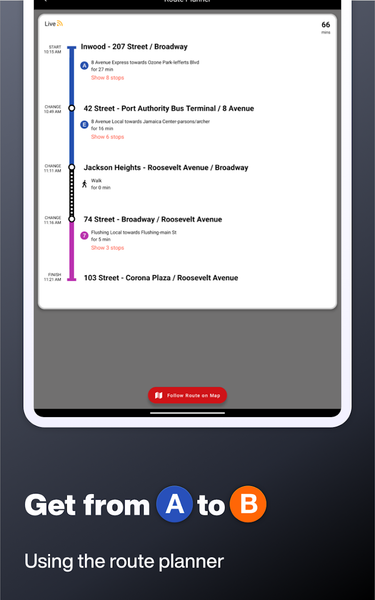 New York Subway MTA Map NYC - Image screenshot of android app