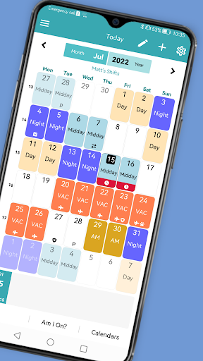 My Shift Planner - Calendar - عکس برنامه موبایلی اندروید