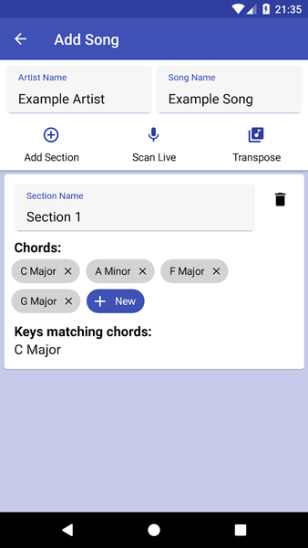 Song Key Finder - Image screenshot of android app