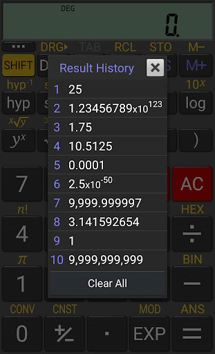 RealCalc Scientific Calculator - Image screenshot of android app
