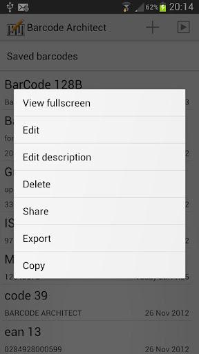 Barcode Architect - Image screenshot of android app