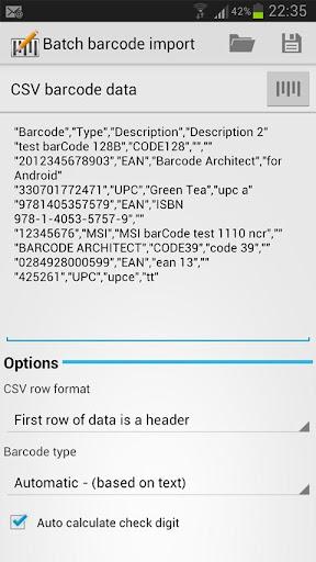 Barcode Architect - Image screenshot of android app