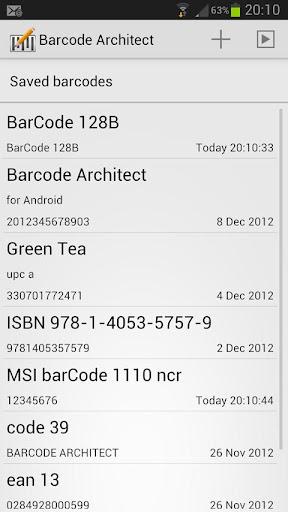 Barcode Architect - Image screenshot of android app