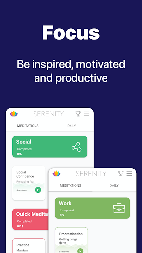 Serenity: Guided Meditation - عکس برنامه موبایلی اندروید