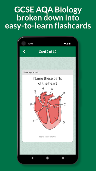 Key Cards GCSE AQA Biology - Image screenshot of android app