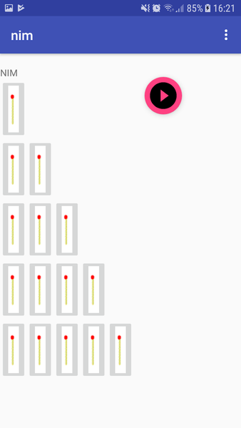 Nim - Classic Simple Matchstic - Gameplay image of android game