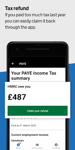 HMRC - Image screenshot of android app