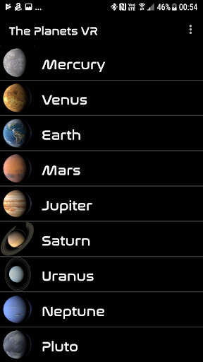 The Planets VR - Image screenshot of android app