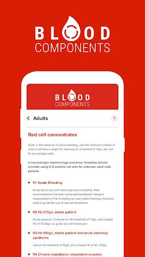 Blood Components - Image screenshot of android app
