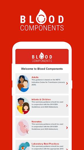 Blood Components - Image screenshot of android app