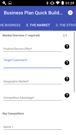 Business Plan Quick Builder - عکس برنامه موبایلی اندروید