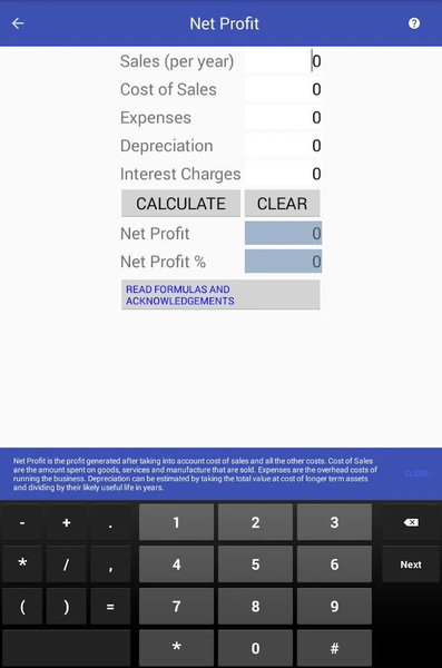 Quick Business Calculator - عکس برنامه موبایلی اندروید