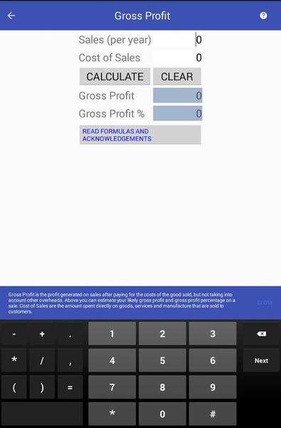 Quick Business Calculator - عکس برنامه موبایلی اندروید