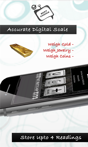 3 Grams Digital Scales App - Image screenshot of android app