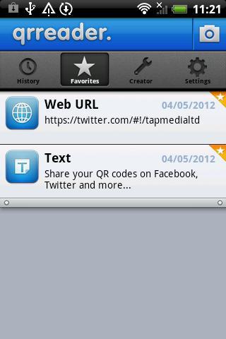 QR Reader for Android - عکس برنامه موبایلی اندروید