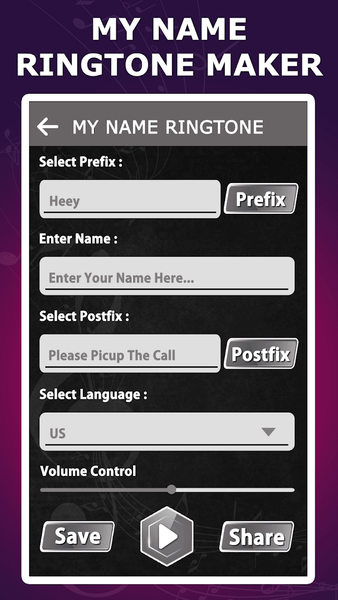 My Name Ringtone Maker - Image screenshot of android app