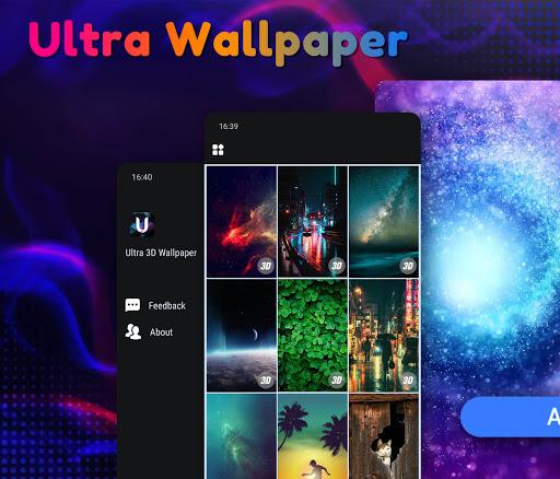 Ultra 3D Wallpaper - Image screenshot of android app