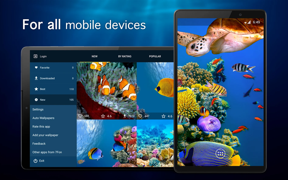 Underwater Wallpapers ۴K - عکس برنامه موبایلی اندروید