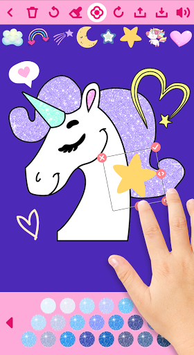 Unicorn Coloring Book - Gameplay image of android game