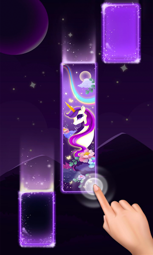 Magic Unicorn Piano Tiles - Gameplay image of android game