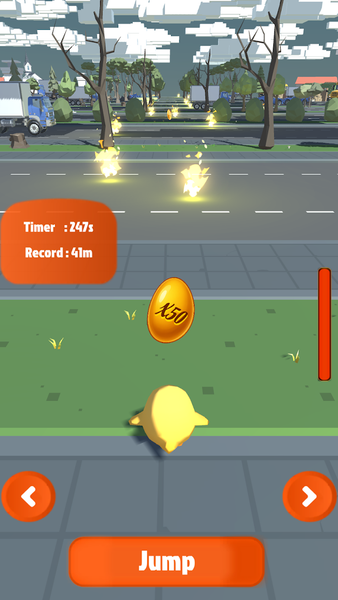 Chicken Flame Road Quest - عکس بازی موبایلی اندروید
