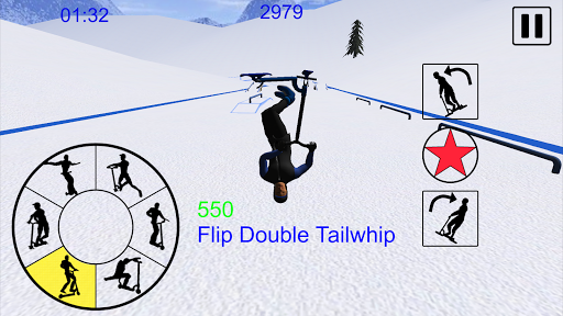 Snowscooter Freestyle Mountain - Gameplay image of android game