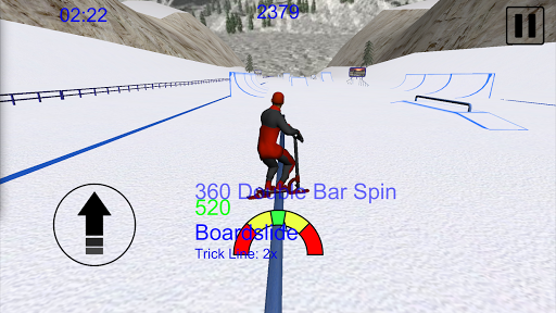 Snowscooter Freestyle Mountain - Gameplay image of android game