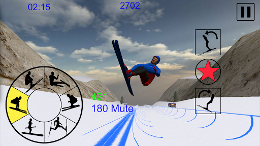 Ski Freestyle Mountain - Gameplay image of android game