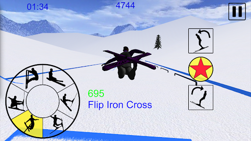 Ski Freestyle Mountain - Gameplay image of android game