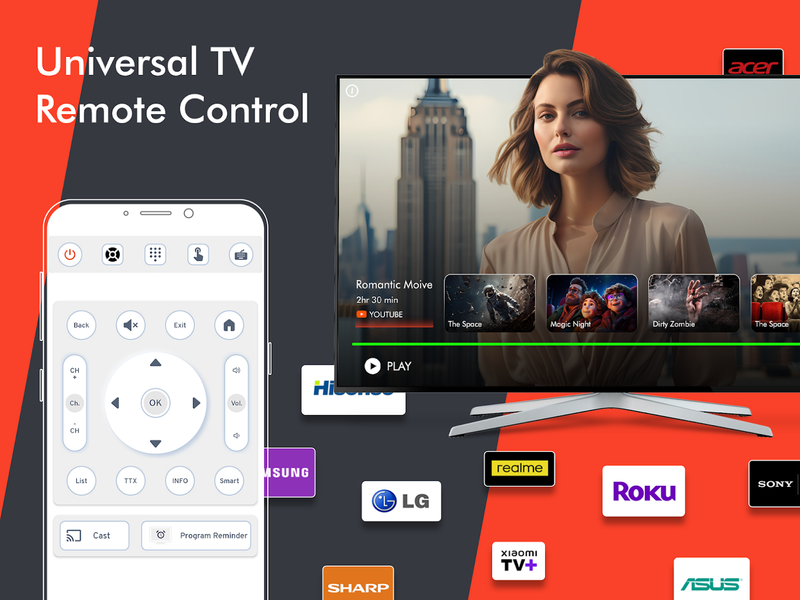 Android TV Remote - عکس برنامه موبایلی اندروید