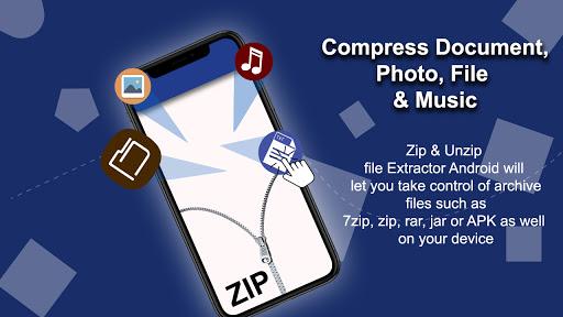 Zip Unzip File Extractor - عکس برنامه موبایلی اندروید